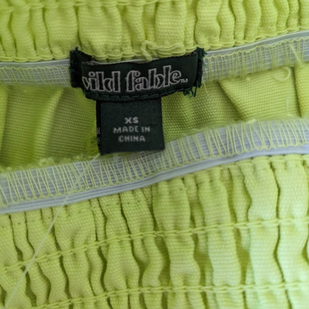 Neon Yellow Shorts XS, M - Picture 2 of 5